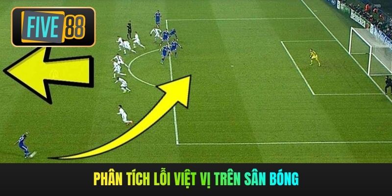 Phân tích lỗi việt vị trên sân bóng
